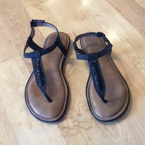 Nurture by Lamaze Snake Embossed Leather Sandals